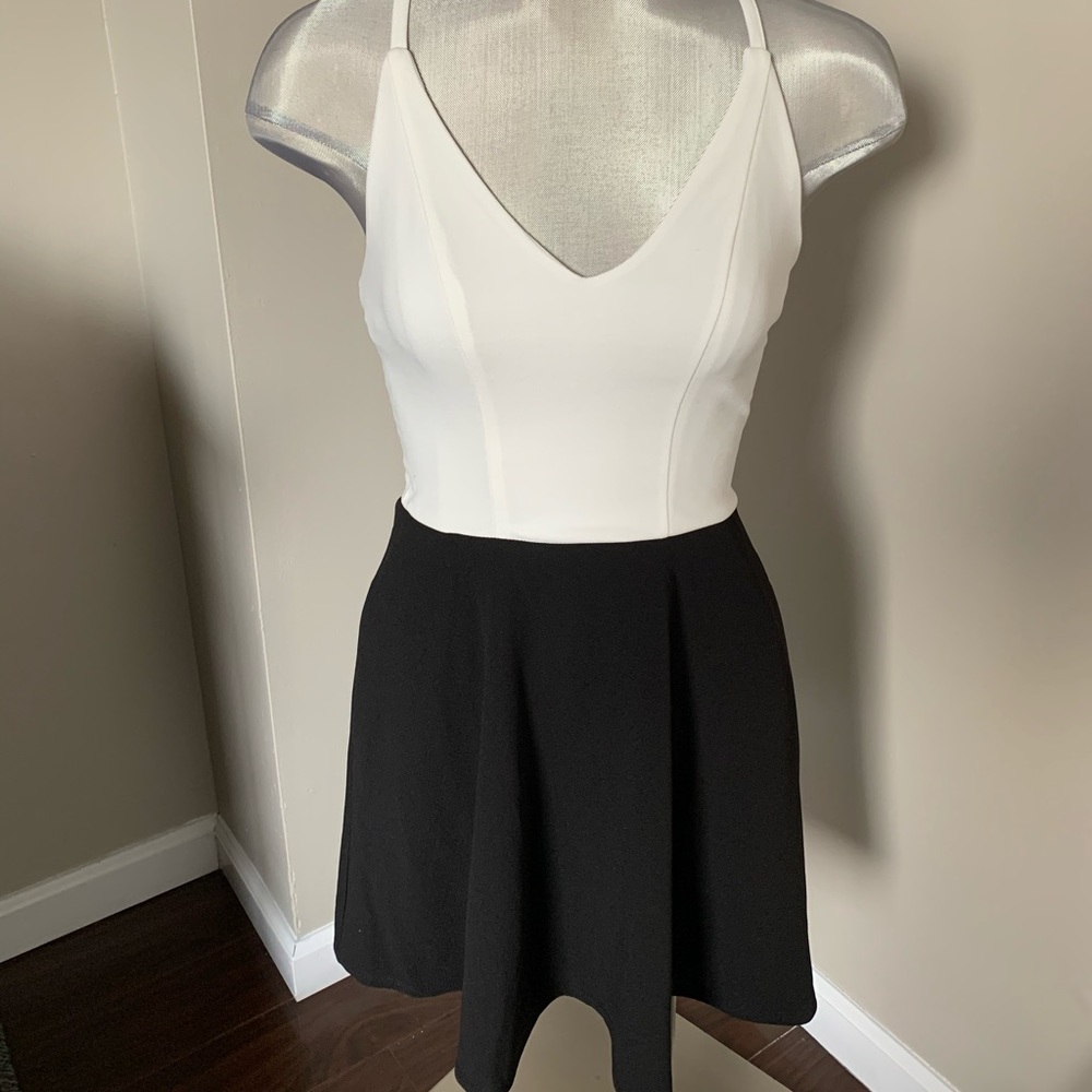 Black and white dress